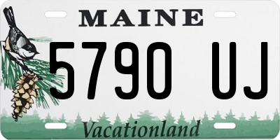 ME license plate 5790UJ
