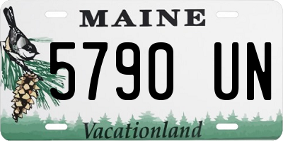 ME license plate 5790UN