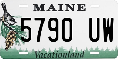 ME license plate 5790UW