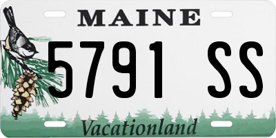 ME license plate 5791SS