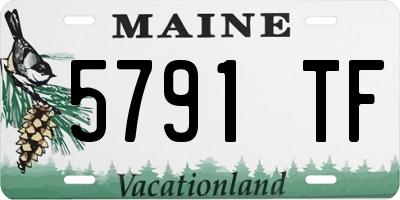 ME license plate 5791TF