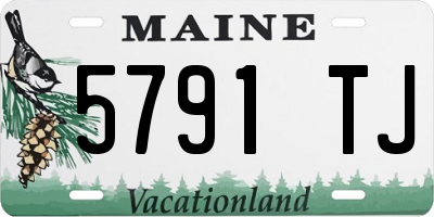 ME license plate 5791TJ