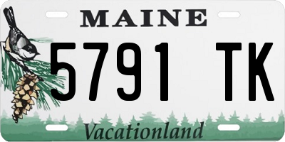 ME license plate 5791TK