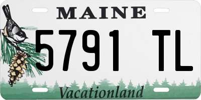 ME license plate 5791TL