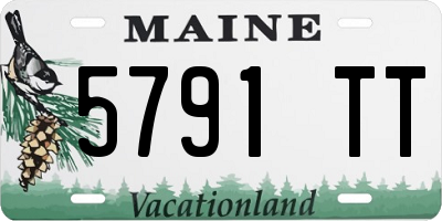 ME license plate 5791TT