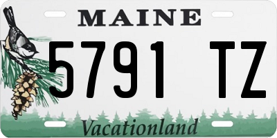 ME license plate 5791TZ