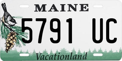 ME license plate 5791UC
