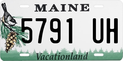 ME license plate 5791UH