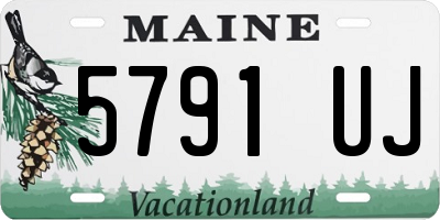 ME license plate 5791UJ