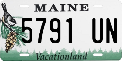 ME license plate 5791UN