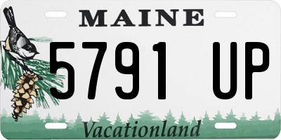 ME license plate 5791UP