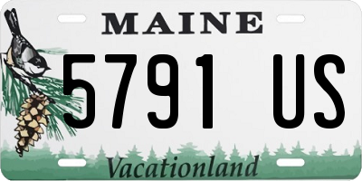 ME license plate 5791US