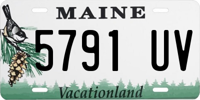 ME license plate 5791UV