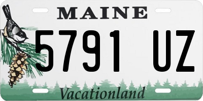 ME license plate 5791UZ