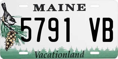 ME license plate 5791VB