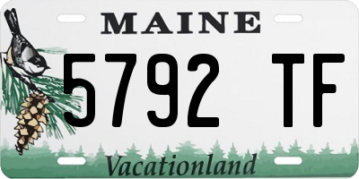ME license plate 5792TF