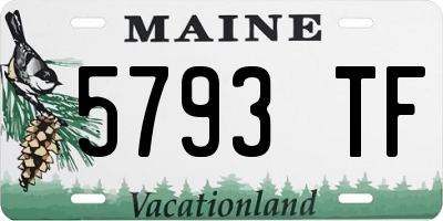 ME license plate 5793TF