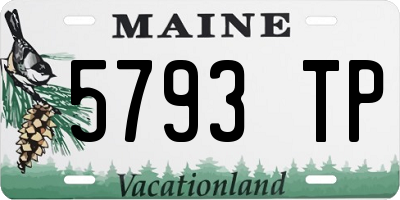 ME license plate 5793TP