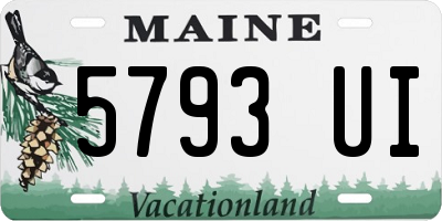 ME license plate 5793UI