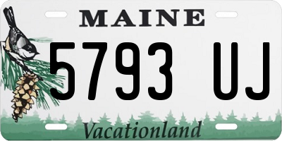 ME license plate 5793UJ