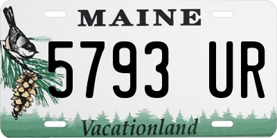 ME license plate 5793UR