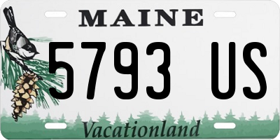 ME license plate 5793US