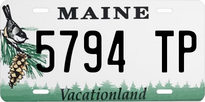 ME license plate 5794TP