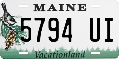 ME license plate 5794UI