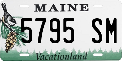 ME license plate 5795SM