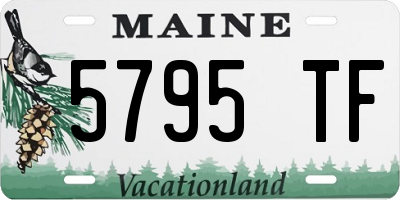 ME license plate 5795TF