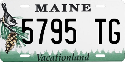 ME license plate 5795TG