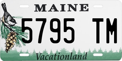 ME license plate 5795TM