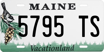 ME license plate 5795TS