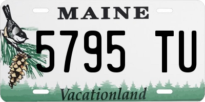 ME license plate 5795TU