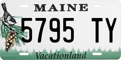 ME license plate 5795TY