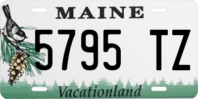 ME license plate 5795TZ