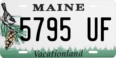 ME license plate 5795UF