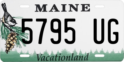 ME license plate 5795UG