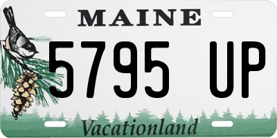 ME license plate 5795UP