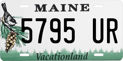 ME license plate 5795UR