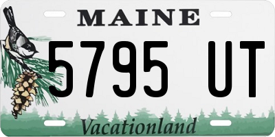 ME license plate 5795UT
