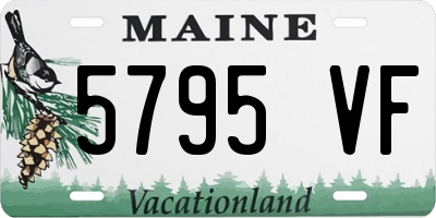 ME license plate 5795VF