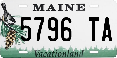 ME license plate 5796TA
