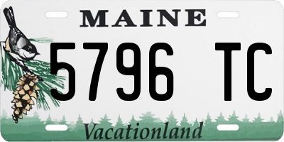 ME license plate 5796TC