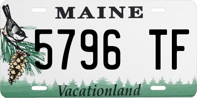 ME license plate 5796TF