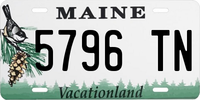 ME license plate 5796TN