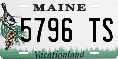 ME license plate 5796TS