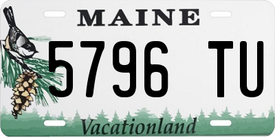 ME license plate 5796TU