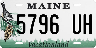 ME license plate 5796UH