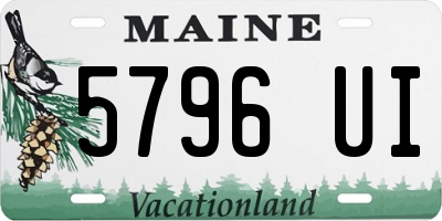 ME license plate 5796UI